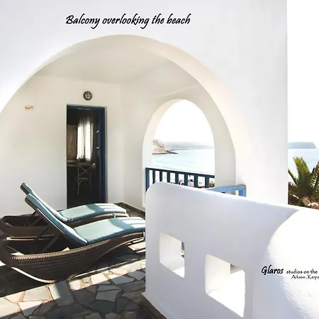 アパート Glaros Luxury Studio On The Beach *